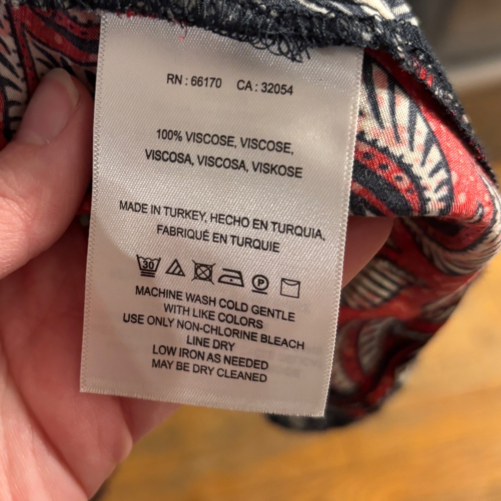 Meadow Rue by Anthropologie Multi Print Kimono Style Wrap Top - Picture 10 of 11